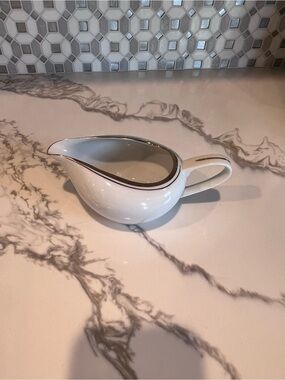 Royalton China Co Japan 5.75” Saucer White Gold Trim Porcelain